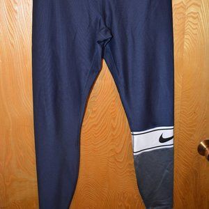 Nike Dri-FIT Active Blue Leggings Medium